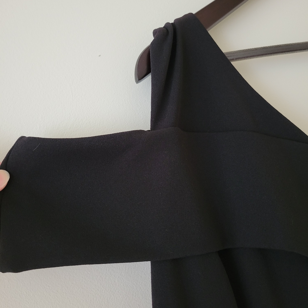 NWT Marina Black One Shoulder Jumpsuit - Picture 4 of 14